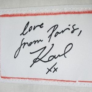 Karl Lagerfeld NWT! Signature Button Down Size L